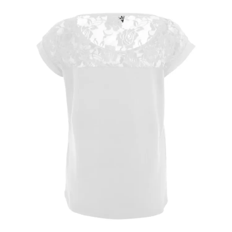 Urban Classics LADIES TOP LACES TEE - T-shirt con stampa