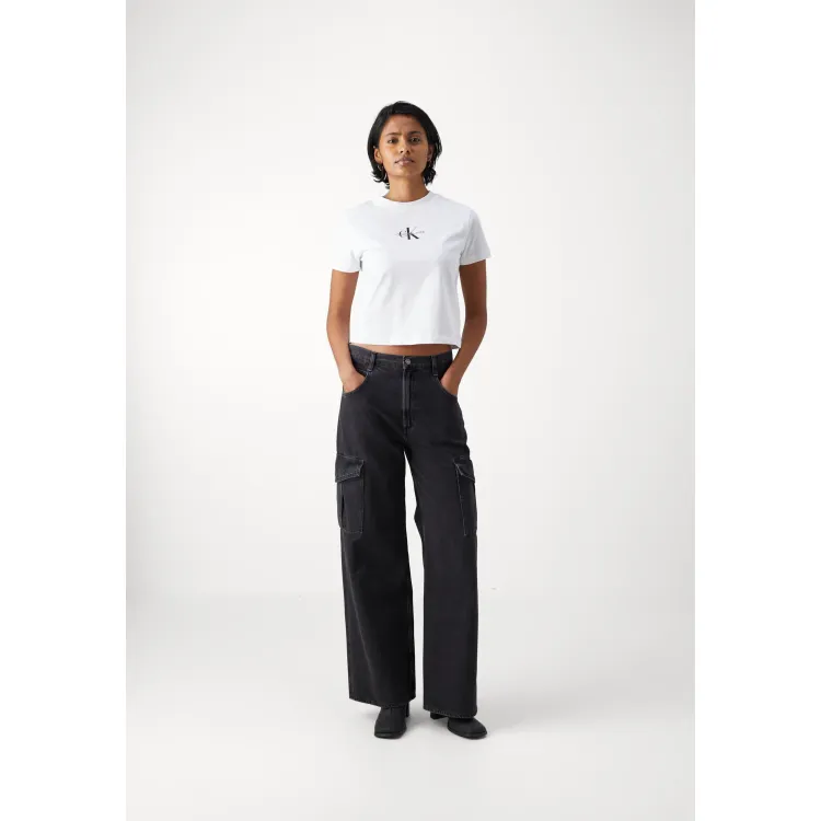 Calvin Klein Jeans MONOLOGO - T-shirt con stampa