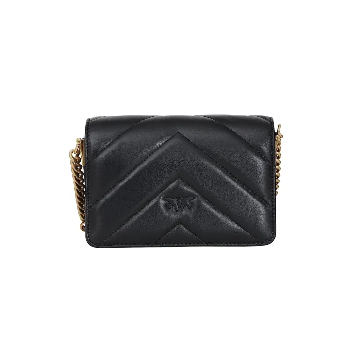 Pinko LOVE CLICK MINI TRACOLLA MAXI TRAPUNTATURA - Borsa a tracolla