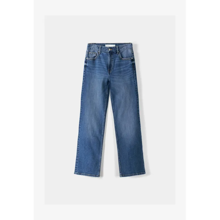 Bershka CROPPED - Jeans a sigaretta