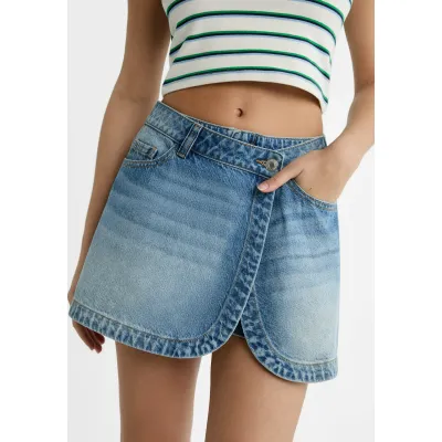 Stradivarius DOUBLE WAIST - Gonna a portafoglio