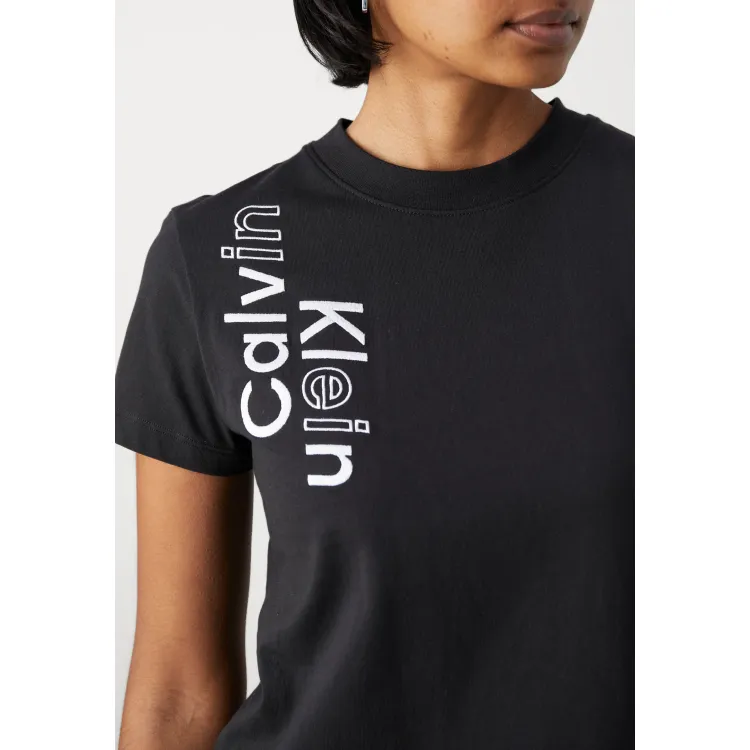 Calvin Klein Jeans MULTI PLACEMENT LOGO TEE - T-shirt con stampa