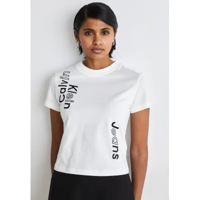 Calvin Klein Jeans MULTI PLACEMENT LOGO TEE - T-shirt con stampa