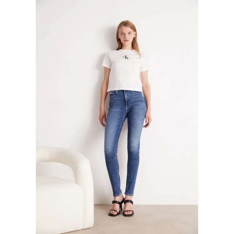 Calvin Klein Jeans CLASSIC CROP TEE - T-shirt con stampa