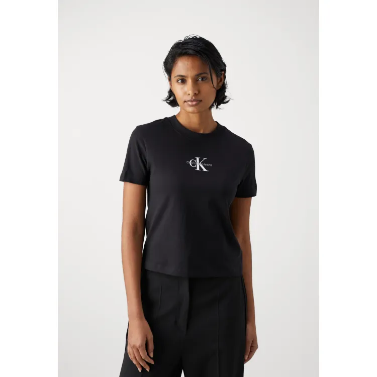Calvin Klein Jeans MONOLOGO - T-shirt con stampa