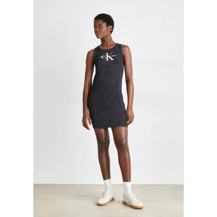 Calvin Klein Jeans ARCHIVAL MONOLOGO TANK DRESS - Vestito di maglina