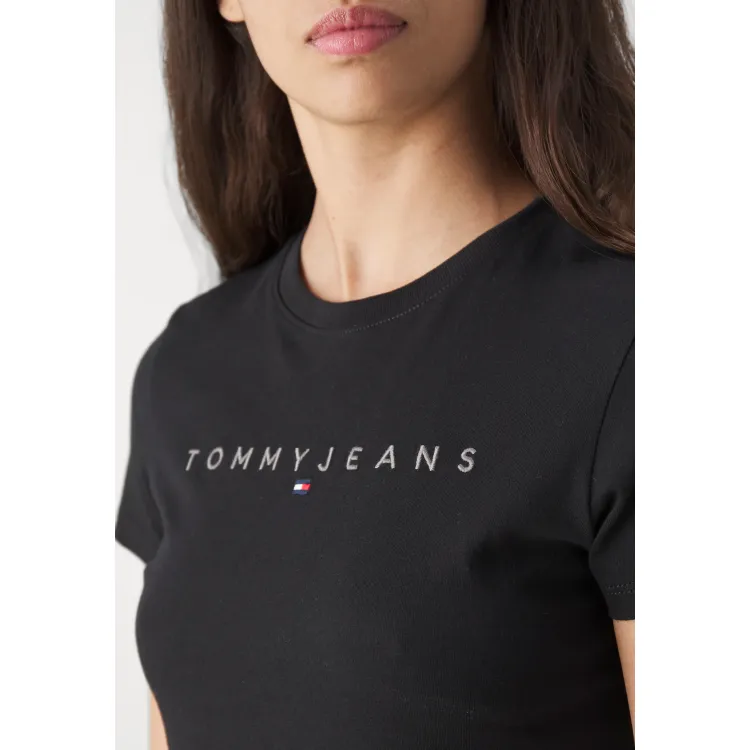 Tommy Jeans SLIM TONAL LINEAR TEE - T-shirt con stampa