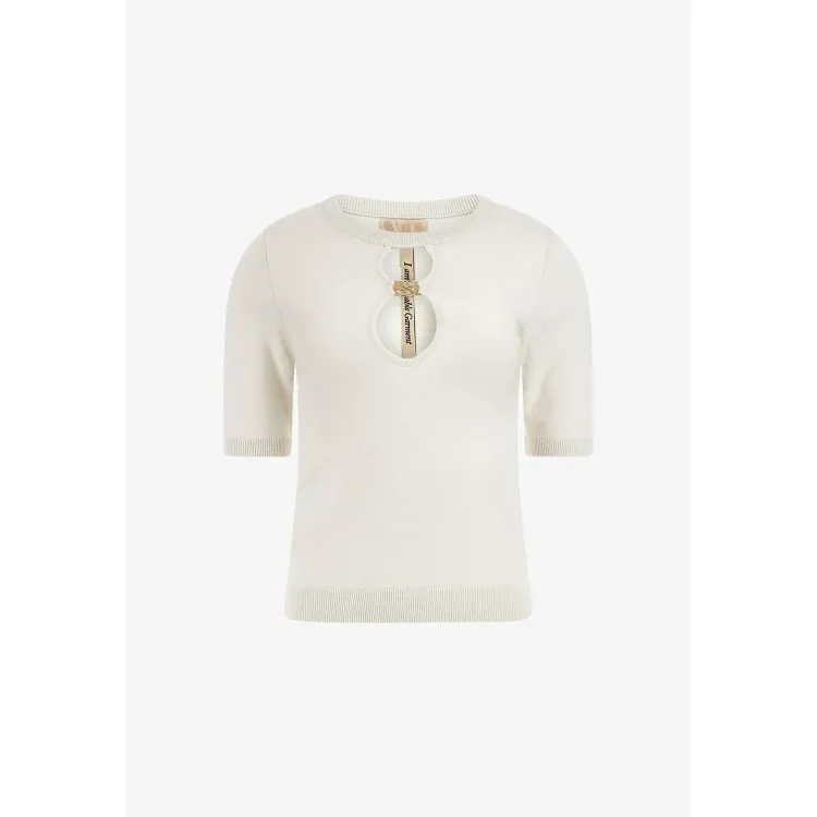 Guess RYLEE RN SS CUT OUT - T-shirt con stampa