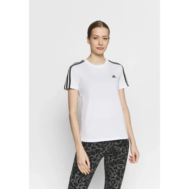 adidas Sportswear ESSENTIALS SLIM 3-STRIPES - T-shirt con stampa