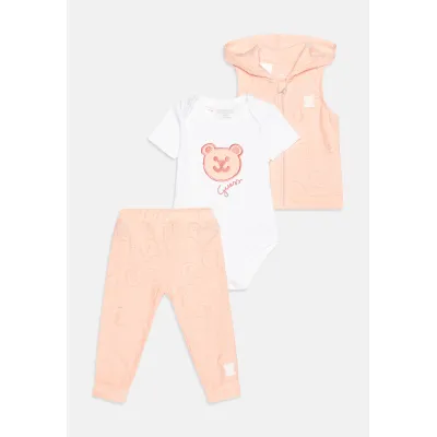 Guess BABY HOODED PANTS UNISEX SET - Regalo per nascita
