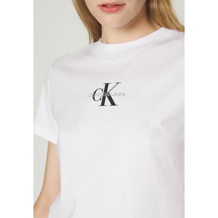 Calvin Klein Jeans CLASSIC CROP TEE - T-shirt con stampa