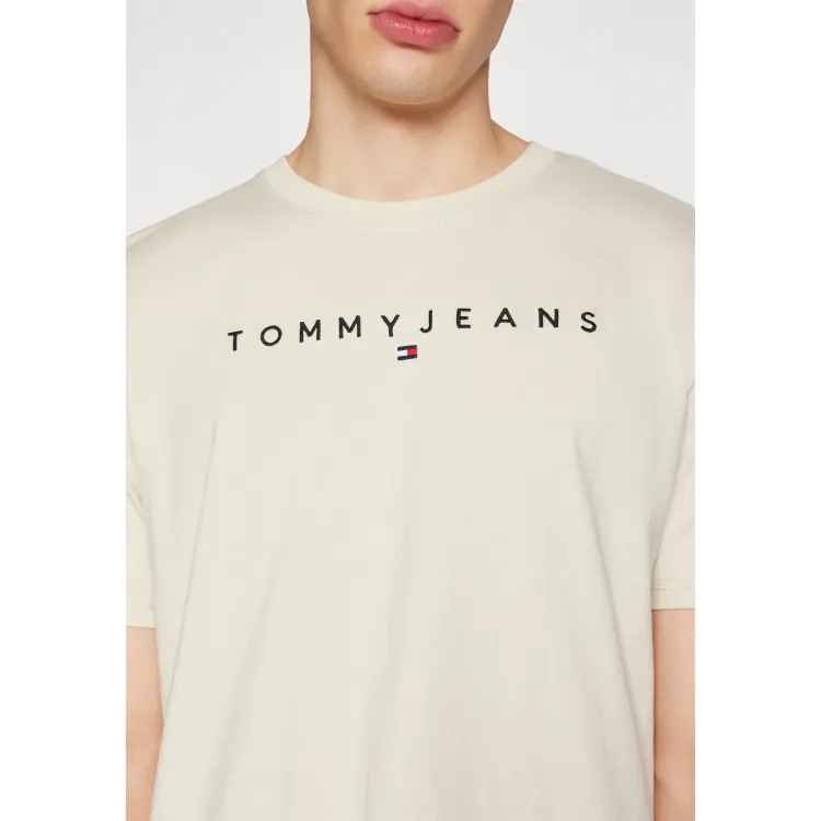 Tommy Jeans LINEAR LOGO TEE UNISEX - T-shirt con stampa