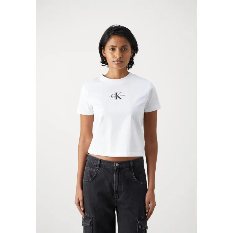 Calvin Klein Jeans MONOLOGO - T-shirt con stampa