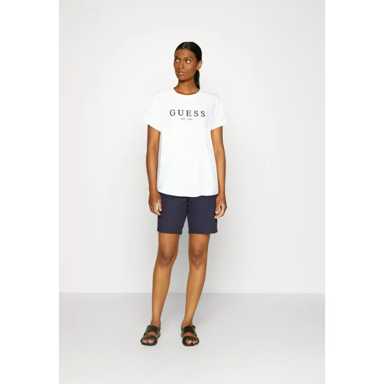 Guess ROLL CUFF - T-shirt con stampa