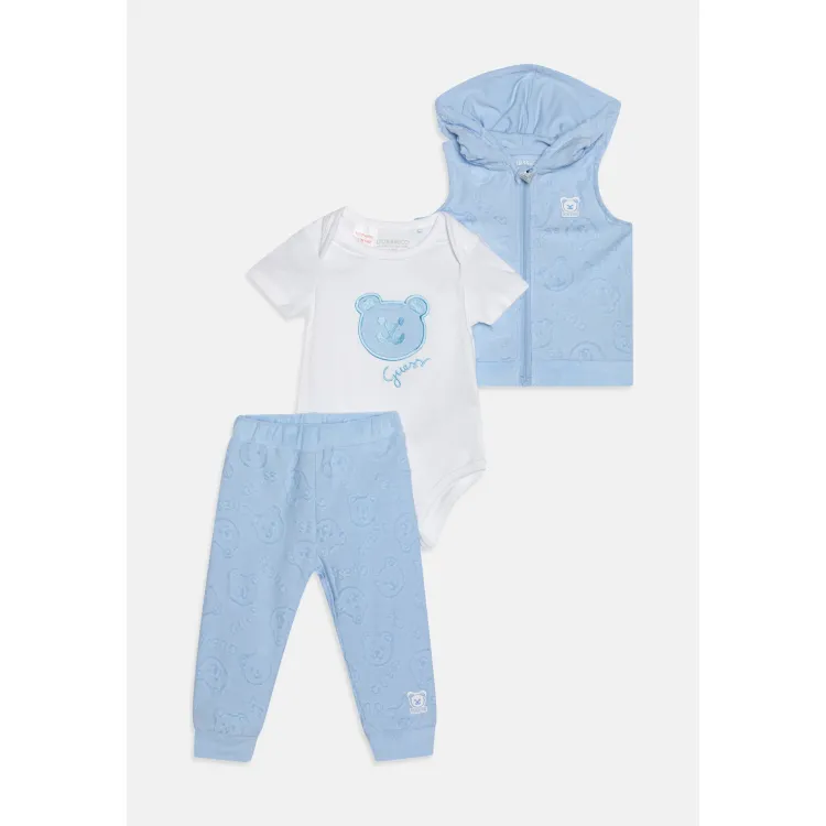 Guess BABY HOODED PANTS UNISEX SET - Regalo per nascita