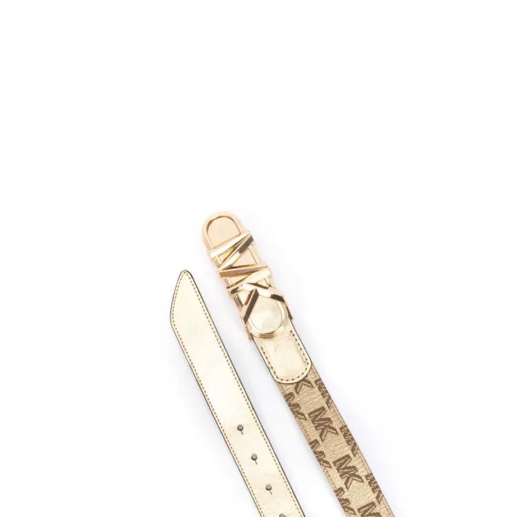 MICHAEL Michael Kors 32MM METALLIC LOGO - Cintura