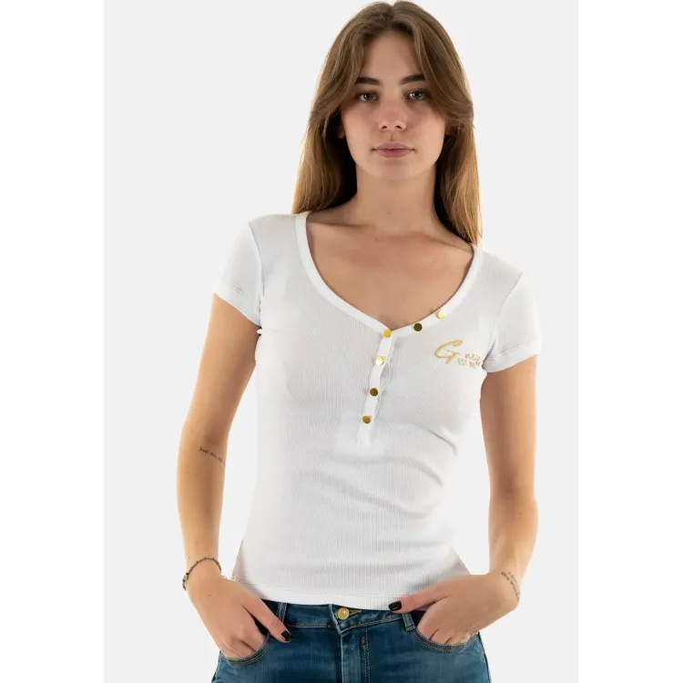 Guess HENLEY OLYMPIA- T-shirt con stampa