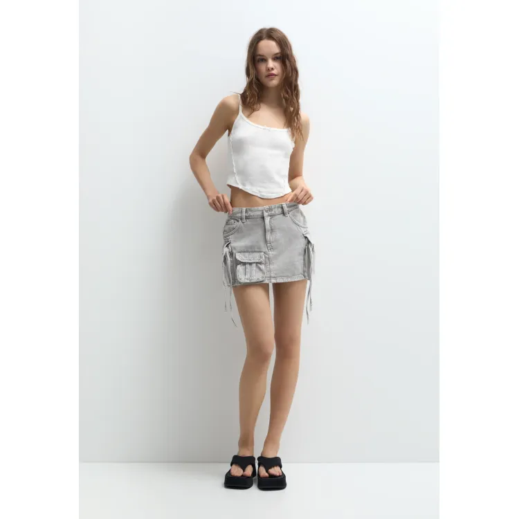 PULL&BEAR MULTIPLE POCKETS - Gonna a campana