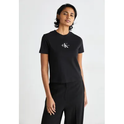 Calvin Klein Jeans MONOLOGO - T-shirt con stampa