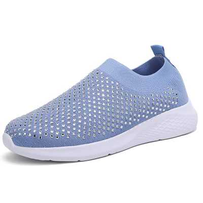 Ladies Fashion Sneakers Mesh Outdoor Sneakers Fitness Super Light and Breathable Comfortable Women's Running Loafers Flat Shoes
