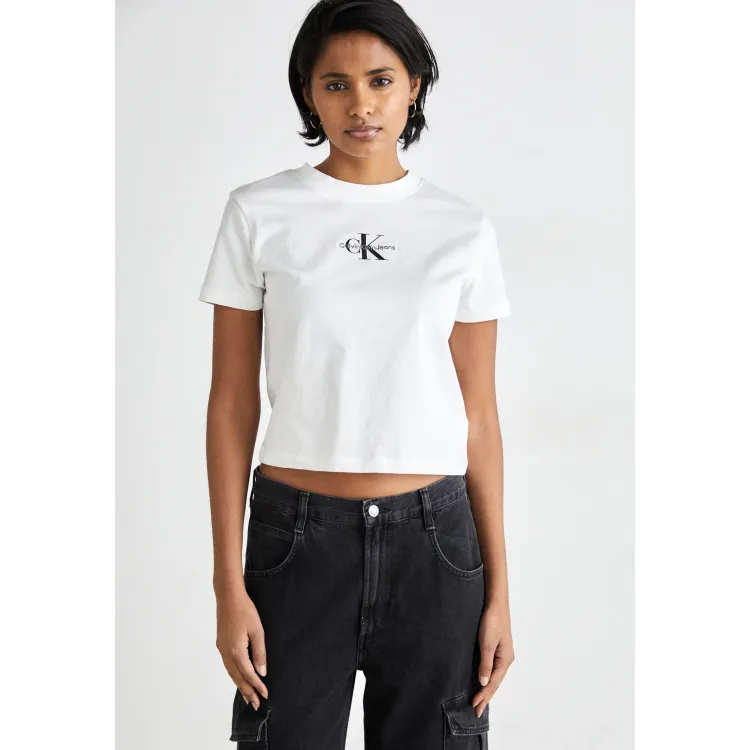 Calvin Klein Jeans MONOLOGO - T-shirt con stampa