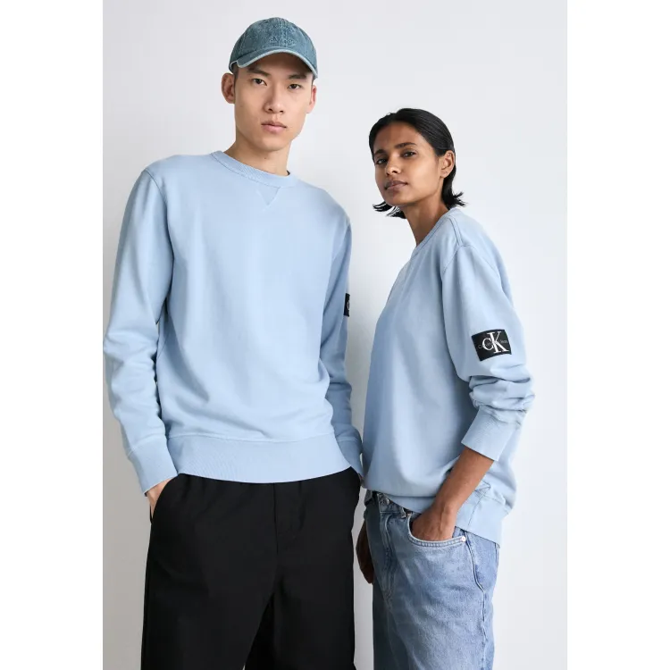 Calvin Klein Jeans WASHED BADGE CREW NECK UNISEX - Felpa
