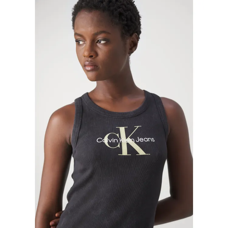 Calvin Klein Jeans ARCHIVAL MONOLOGO TANK DRESS - Vestito di maglina