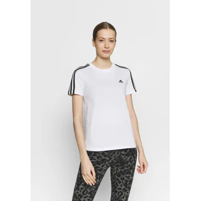 adidas Sportswear ESSENTIALS SLIM 3-STRIPES - T-shirt con stampa