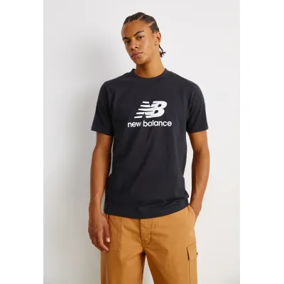 New Balance ESSENTIALS STACKED LOGO - T-shirt con stampa