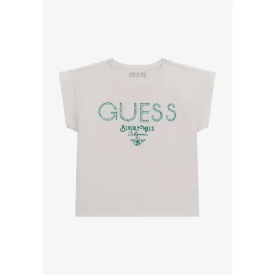 Guess FRONTLOGO STRASSSTEINE - T-shirt con stampa