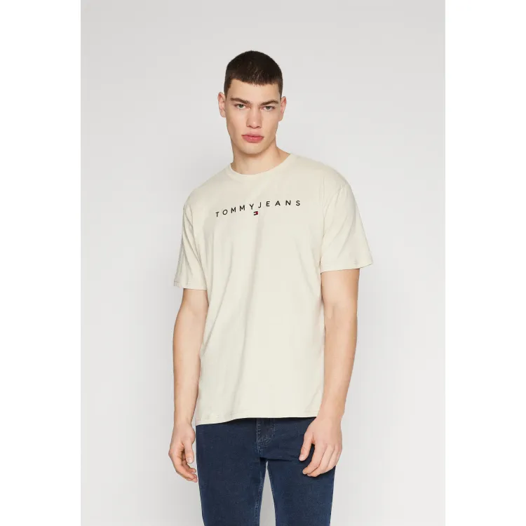 Tommy Jeans LINEAR LOGO TEE UNISEX - T-shirt con stampa