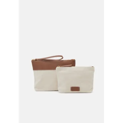 Zign LEATHER MIX WASH BAGS SET - Trousse