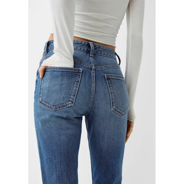 Bershka CROPPED - Jeans a sigaretta