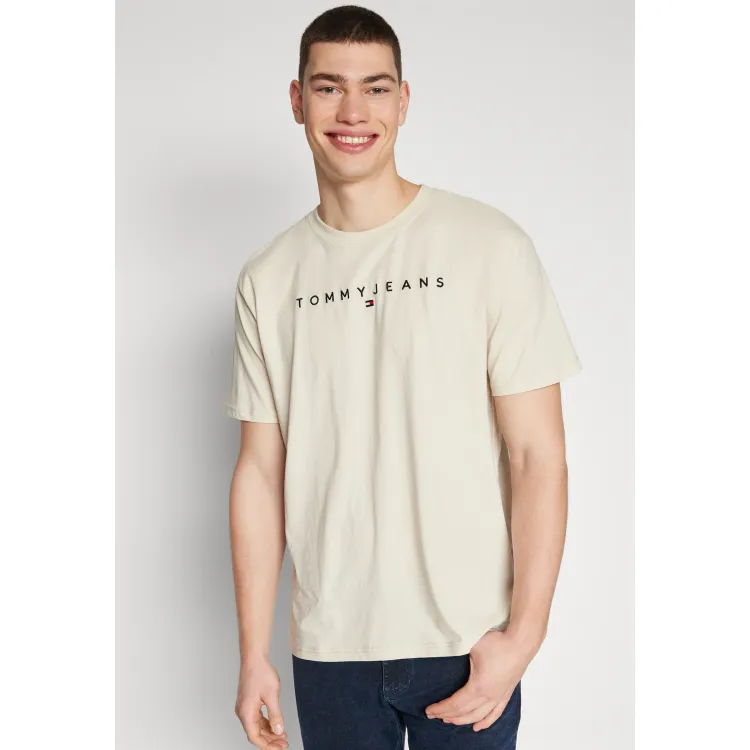 Tommy Jeans LINEAR LOGO TEE UNISEX - T-shirt con stampa