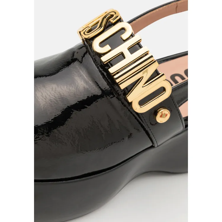 MOSCHINO MAXI LETTERING - Scarpe con plateau