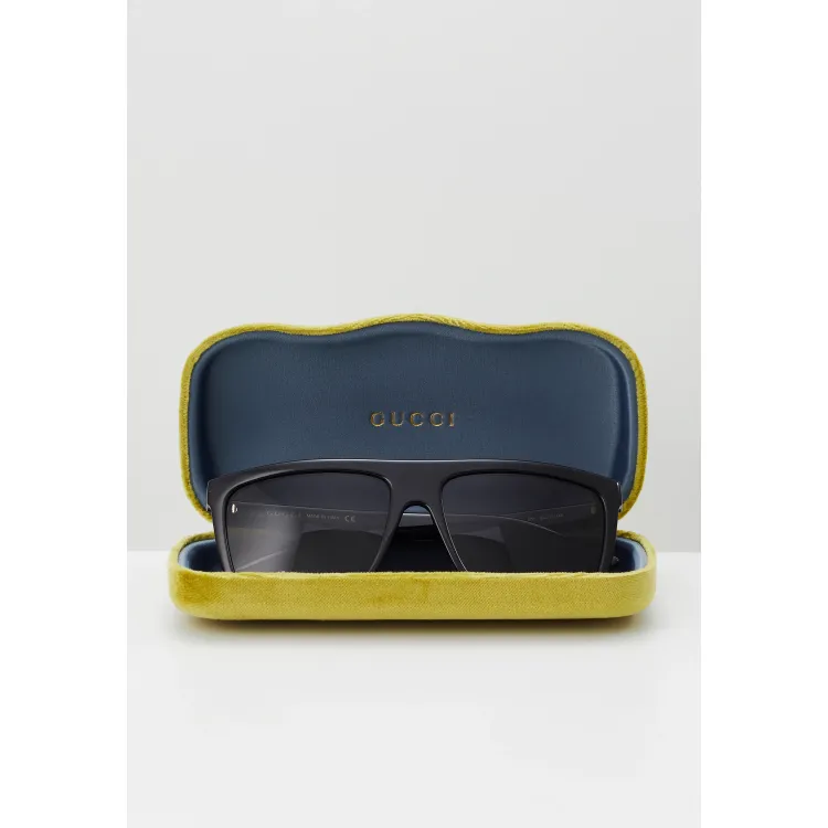 Gucci WEB GG RECTANGULAR FLAT-TOP ACETATE SUNGLASSES - Occhiali da sole