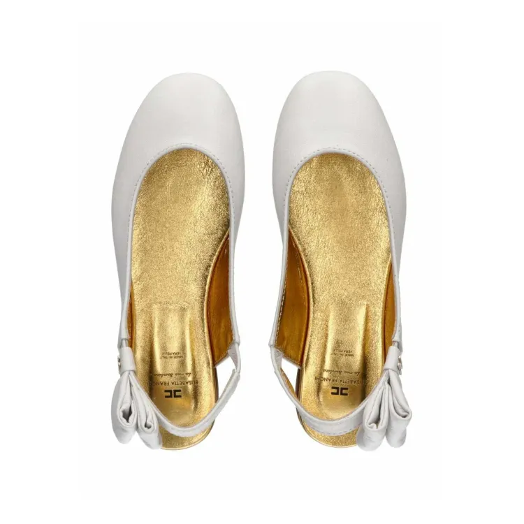Elisabetta Franchi La Mia Bambina TALLONE APERTO E FIOCCO SUL CINTURINO - Ballerine
