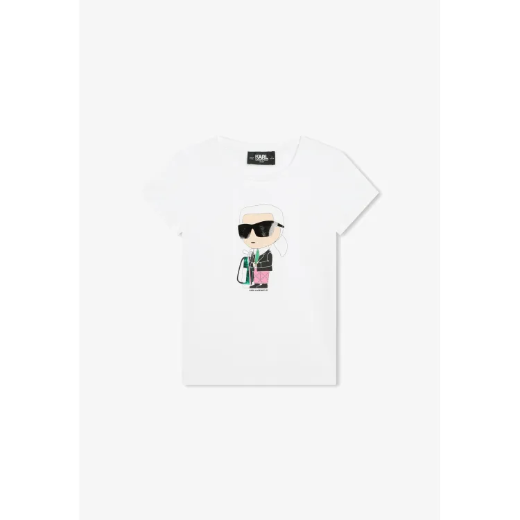 KARL LAGERFELD KIDS T-shirt con stampa