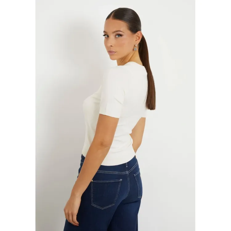 Guess RYLEE RN SS CUT OUT - T-shirt con stampa