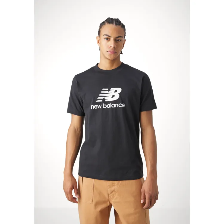 New Balance ESSENTIALS STACKED LOGO - T-shirt con stampa