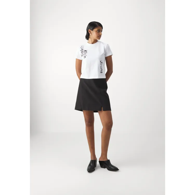Calvin Klein Jeans MULTI PLACEMENT LOGO TEE - T-shirt con stampa