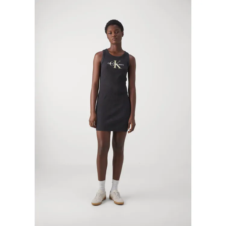Calvin Klein Jeans ARCHIVAL MONOLOGO TANK DRESS - Vestito di maglina