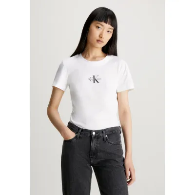 Calvin Klein Jeans MONOLOGO - T-shirt con stampa