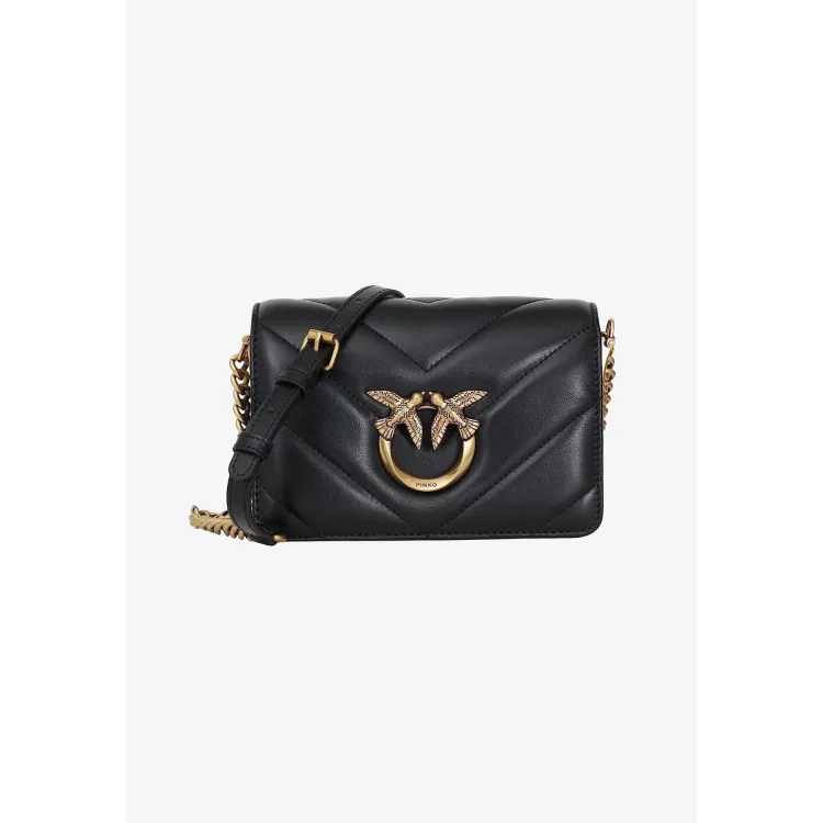 Pinko LOVE CLICK MINI TRACOLLA MAXI TRAPUNTATURA - Borsa a tracolla