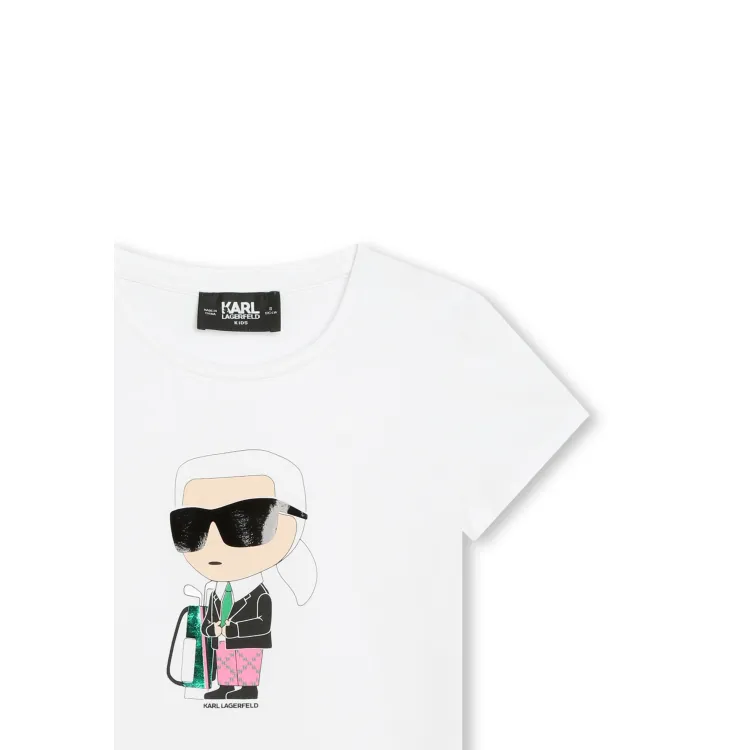 KARL LAGERFELD KIDS T-shirt con stampa