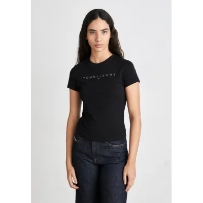 Tommy Jeans SLIM TONAL LINEAR TEE - T-shirt con stampa