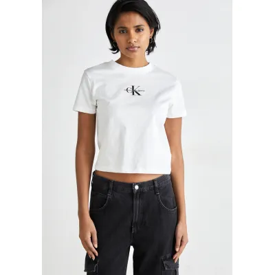 Calvin Klein Jeans MONOLOGO - T-shirt con stampa