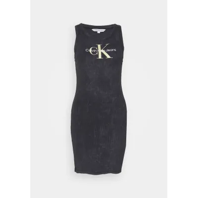 Calvin Klein Jeans ARCHIVAL MONOLOGO TANK DRESS - Vestito di maglina