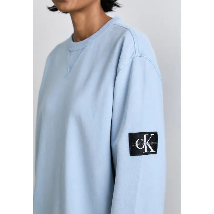 Calvin Klein Jeans WASHED BADGE CREW NECK UNISEX - Felpa