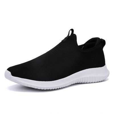 VEAMORS 4 Colors Lovers Outdoor Sports Running Slip on Flat Shoes Shallow Loafers Shoes Casual Lightweight Breathable Big Size